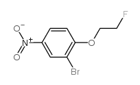 2-BROMO-1-(2-FLUORO-ETHOXY)-4-NITRO-BENZENE structure