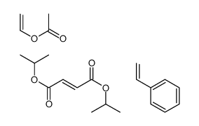dipropan-2-yl (E)-but-2-enedioate,ethenyl acetate,styrene Structure