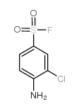 4-氨基-3-氯苯-1-磺酰氟结构式