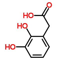 (2,3-Dihydroxyphenyl)acetic acid Structure