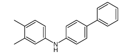 3,4-dimethyl-N-(4-phenylphenyl)aniline结构式