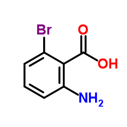 2-氨基-6-溴苯甲酸结构式