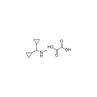 1,1-二环丙基-N-甲基甲胺草酸盐结构式