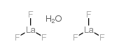 lanthanum(+3)fluoride hemihydrate Structure