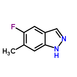 5-氟-6-甲基-(9ci)-1H-吲唑结构式
