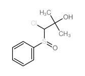 1-(benzenesulfinyl)-1-chloro-2-methyl-propan-2-ol Structure