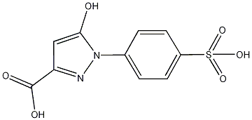 5-Hydroxy-1-(4-sulfophenyl)pyrazole-3-carboxylic acid Structure