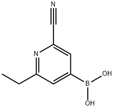 2-Ethyl-6-cyanopyridine-4-boronic acid Structure