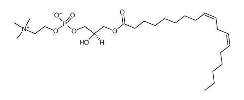1-Linoleoyl-2-Hydroxy-sn-glycero-3-PC结构式