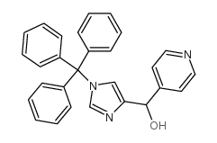 吡啶-4-基(1-三苯甲游基-1H-咪唑-4-基)甲醇结构式