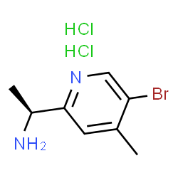 (S)-1-(5-溴-4-甲基吡啶-2-基)乙胺二盐酸盐结构式