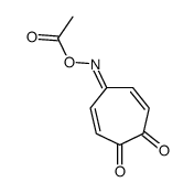 [(4,5-dioxocyclohepta-2,6-dien-1-ylidene)amino] acetate结构式