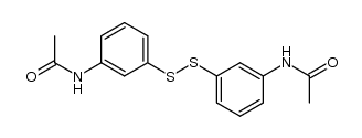 bis-(3-acetylamino-phenyl)-disulfide结构式