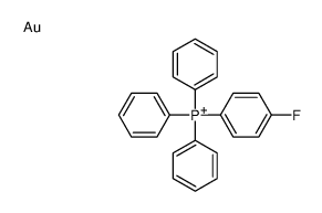(4-fluorophenyl)-triphenylphosphanium,gold Structure