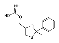 2-Methyl-2-phenyl-1,3-oxathiolane-5-methanol carbamate结构式