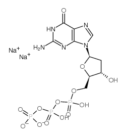 2′-脱氧鸟苷 5′-(四氢三磷酸酯)结构式
