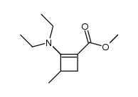 methyl 2-(diethylamino)-3-methylcyclobut-1-enecarboxylate结构式