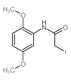 Acetamide,N-(2,5-dimethoxyphenyl)-2-iodo- Structure