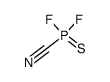 Cyanodifluorophosphine sulfide Structure
