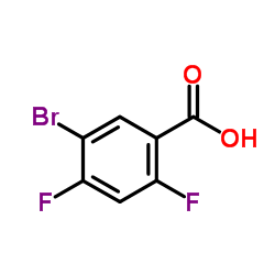 5-溴-2,4-二氟苯甲酸结构式