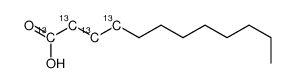 十二烷酸-1,2,3,4-13C4结构式
