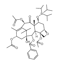 7-triisopropylsilyl-13-acetylbaccatin III Structure