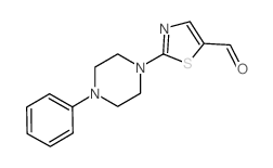 2-(4-PHENYLPIPERAZINO)-1,3-THIAZOLE-5-CARBALDEHYDE Structure