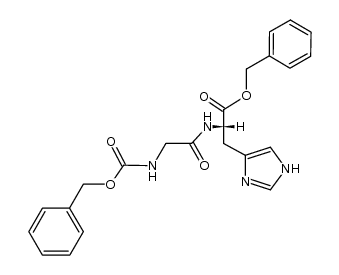 N-Z-glycylhistidine benzyl ester结构式