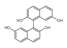 2,2′,7,7′-tetrahydroxy-1,1′-binaphthyl Structure