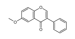 6-methoxy-3-phenylchromen-4-one结构式