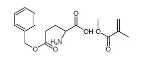 (2S)-2-amino-5-oxo-5-phenylmethoxypentanoic acid,methyl 2-methylprop-2-enoate结构式