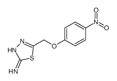 5-[(4-硝基苯氧基)甲基]-1,3,4-噻二唑-2-胺结构式