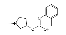 o-Methylcarbanilic acid 1-methyl-3-pyrrolidinyl ester Structure
