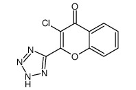 3-chloro-2-(2H-tetrazol-5-yl)chromen-4-one Structure