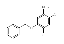 5-(苄氧基)-2,4-二氯苯胺结构式