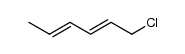 1-Chloro-2,4-hexadiene结构式