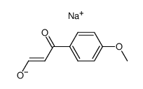 sodium salt of p-methoxybenzoylacetaldehyde结构式