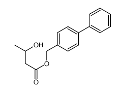 (4-phenylphenyl)methyl 3-hydroxybutanoate Structure