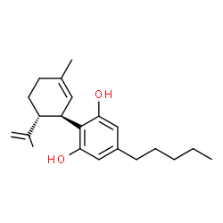 (-)-trans-Cannabidiol Structure