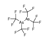 bis(trifluoromethyl)arsanyl-bis(trifluoromethyl)arsane结构式