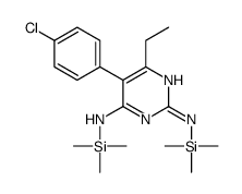 5-(4-Chlorophenyl)-6-ethyl-N,N'-bis(trimethylsilyl)-2,4-pyrimidinediamine结构式