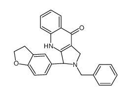 (3R)-2-benzyl-3-(2,3-dihydro-1-benzofuran-5-yl)-3,4-dihydro-1H-pyrrolo[3,4-b]quinolin-9-one Structure