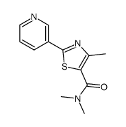 N,N,4-trimethyl-2-pyridin-3-yl-1,3-thiazole-5-carboxamide Structure
