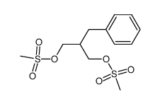 methanesulfonic acid 2-benzyl-3-methanesulfonyloxy-propyl ester Structure