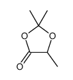2,2,5-trimethyl-1,3-dioxolan-4-one结构式