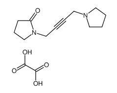 oxalic acid,1-(4-pyrrolidin-1-ylbut-2-ynyl)pyrrolidin-2-one Structure