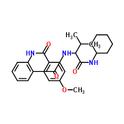N-(1-(cyclohexylamino)-3-methyl-1-oxobutan-2-yl)-2-(4-methoxybenzamido)benzamide结构式