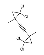bis-(2,2-dichloro-1-methylcyclopropyl)acetylene结构式