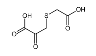 3-(carboxymethylsulfanyl)-2-oxopropanoic acid结构式