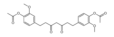 [4-[7-(4-acetyloxy-3-methoxyphenyl)-3,5-dioxoheptyl]-2-methoxyphenyl] acetate structure
